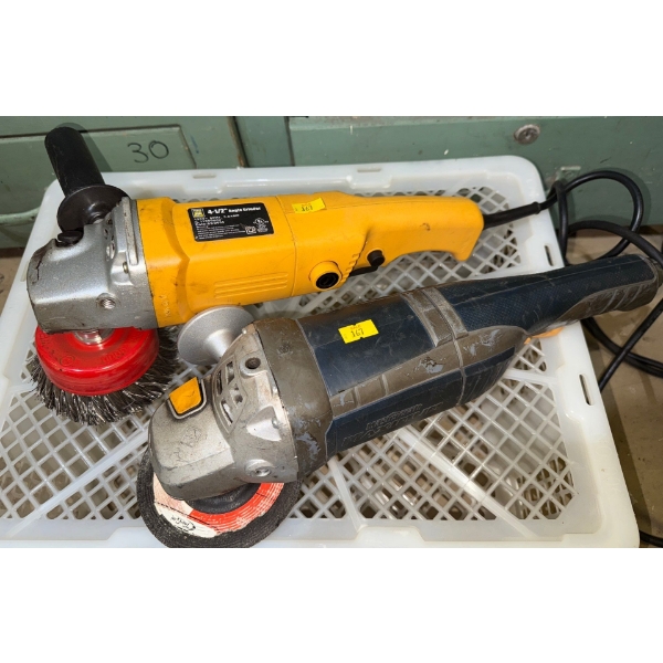 Mastercraft Maximum 5" Angle Grinder w/ Powerfist 4.5" Angle Grinder & New PPE 