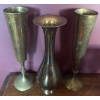 Image 2 : Copper Cookware Utensils Onyx Horse & 3 Indian Brass Vessels 10"Tall