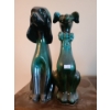 Image 1 : Blue Mountain Pottery Pair of Ceramic Dogs, Tallest: 14 T
