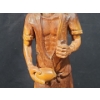 Image 13 : Caron Woodwork Wooden Sculptures, Tall Wooden Lad and Hand Carved Wooden Box