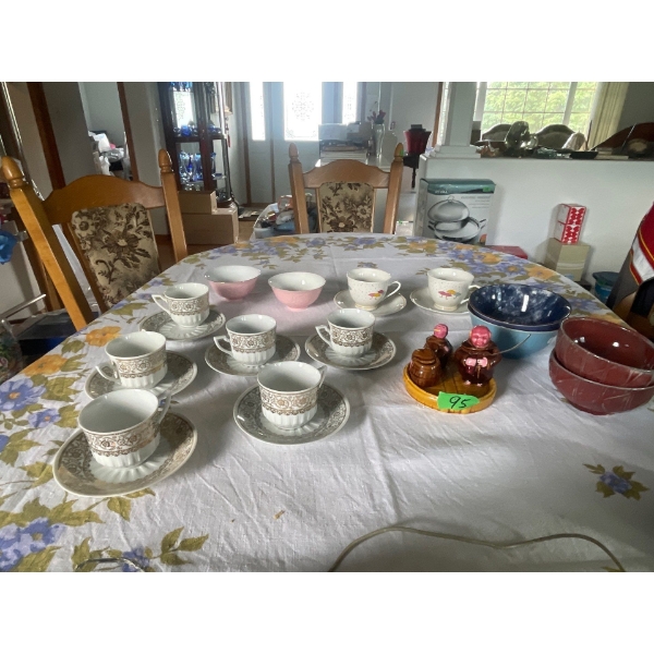 Assorted Mugs and Cups, Bowls and more
