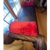 Image 3 : Mahogany & Leather Bench - Gorgeous 50L x 19D x 24T