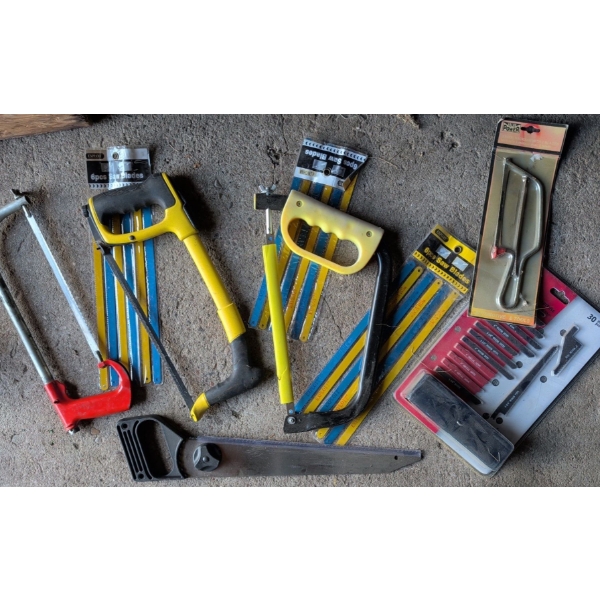 New Saw & Jigsaw Blades w/ Assorted Saws 