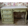 Image 1 : French Provincial Pistachio Colored Desk 45x18x30