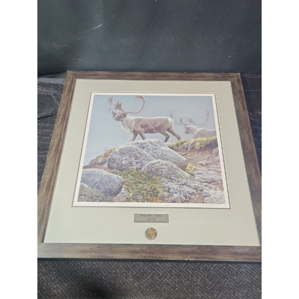 "George River Caribou" Framed Signed Print