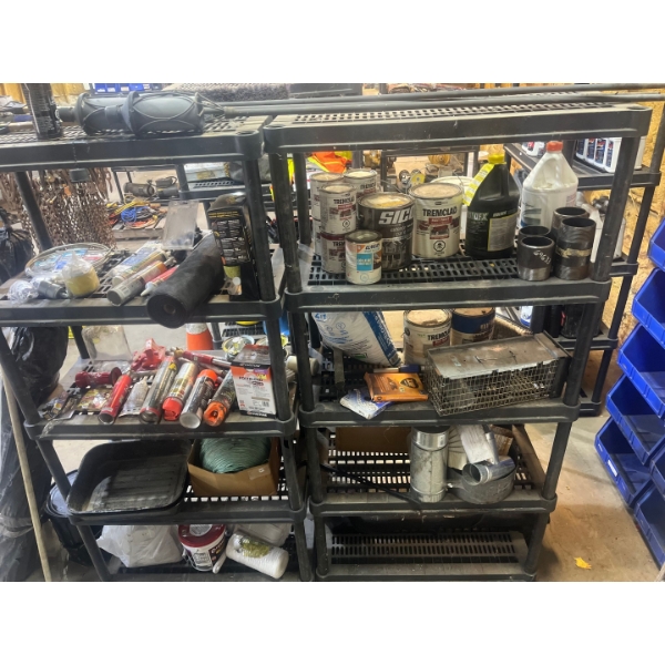 Resin Shelf 35 W, 18 D, 72 T w/ Snow Brushes, Rust Paint, Caulking and More! (1)