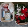 Image 1 : 2 Big Totes Full of Holiday Decor Including: Ornaments, Garland and More!