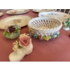 Image 4 : -great lot of porcelain serving plates & collection of floral Porcelain ornaments.