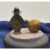 Image 2 : Pair of Decorative Metal Snuff Bottles with Spoons 3.5H & 2.5H 