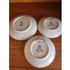 Image 3 : German and Danish Decorative Blue and White Porcelain Plates, Largest 7.5 Inches