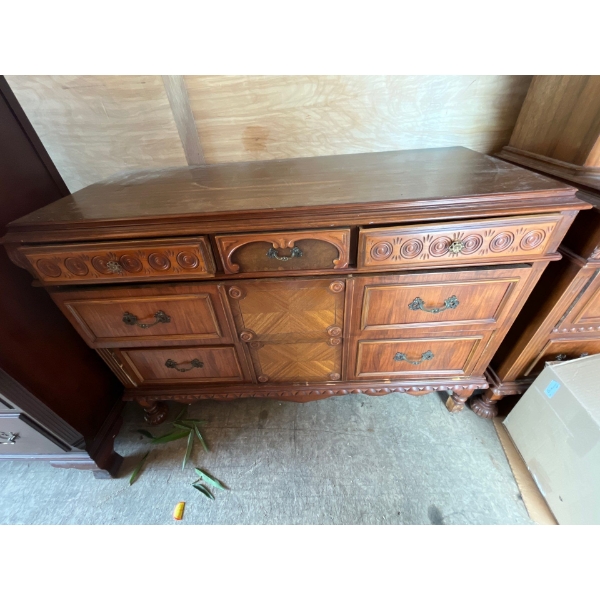 Vintage Jacobean Style Dresser