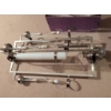 Image 4 : Modern Chrome Chandelier with Frosted Glass Accents and Accessories