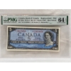 Image 1 : Graded Canadian 1954 $5 Mod. Portrait Choice UNC Prefix: *V/S
