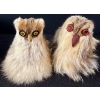 Image 2 : Indigenous Handmade Genuine Fur Owl Family w/ Nest