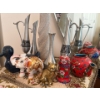 Image 3 : Home Decor Collection - Enamels Teapot, Small Brass Cat, Thailand Vases, BAB Art and More 