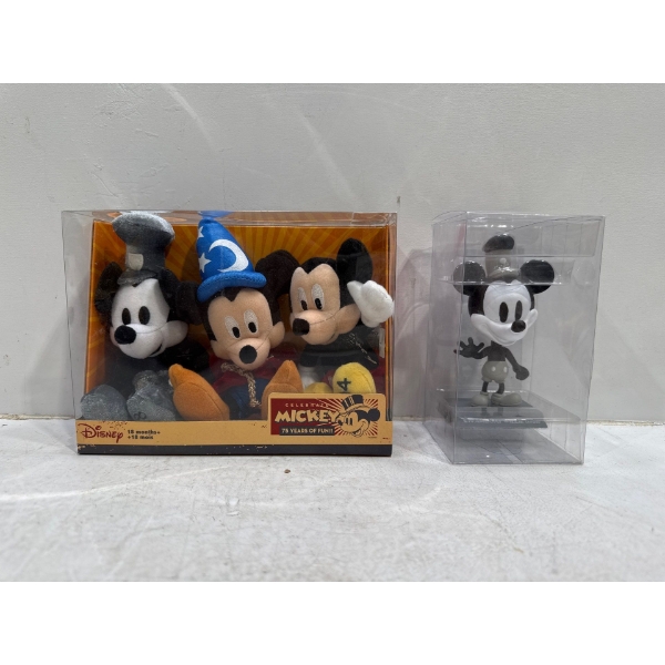 Steamboat Willie/Mickey Mouse Plushies and Figure