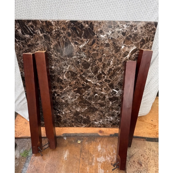 Marble Look Table - 40W, 40D, 36T 