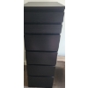 Image 1 : Ikea Malm Black MDF Lingerie Chest w/ Mirror Flip Top 16 W, 19 D, 48 T 