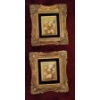 Image 1 : Gorgeous Small Paintings of Flowers w/ Illegible Signature - 10x10 