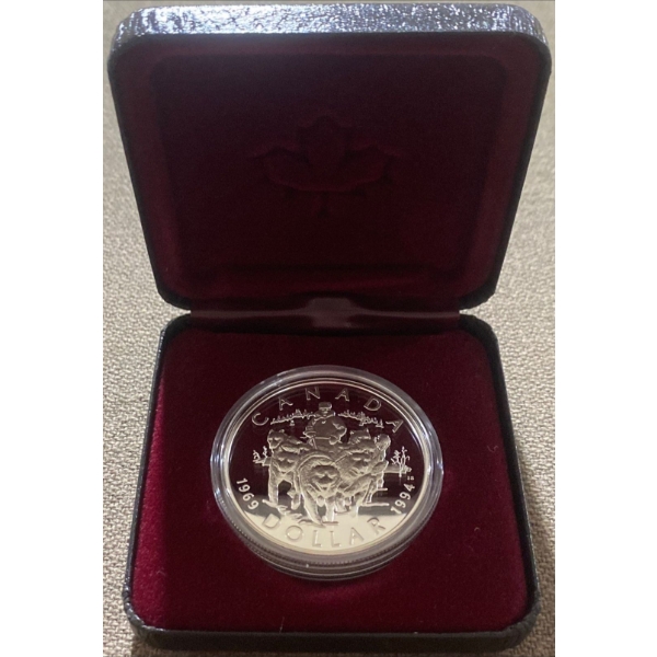 1994 RCMP Proof Dollar 92.5% Silver 25.175 Grams
