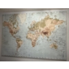 Image 1 : Massive Map Of The World - Lattitude & Longitude 6 Feet Wide