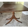 Image 4 : Wooden Side Table, Extendable w/ Hidden Storage, Claw Feet - 30W, 15D, 29T When Closed 