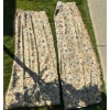 Image 7 : Gorgeous Antique Wooden Bed Canopy, Significant Cracking - 77W, 13D, 12T; Plus Lovely Curtain Set 