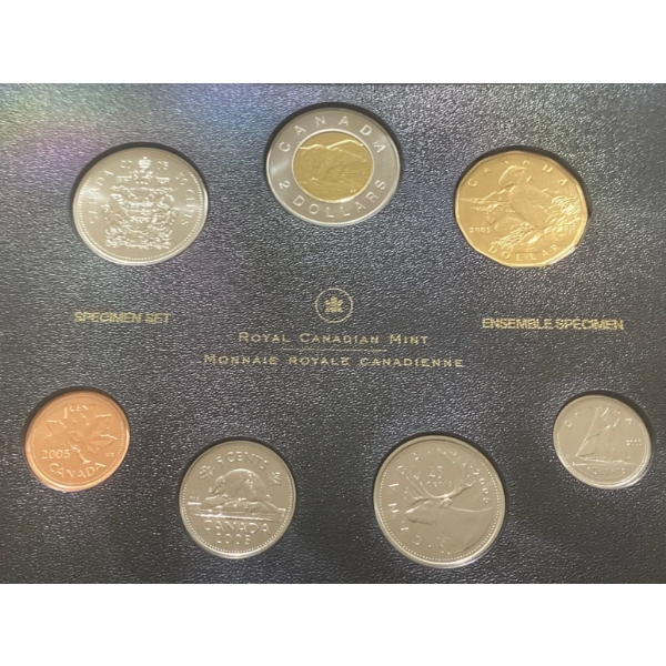 2005 Canadian Specimen Set 