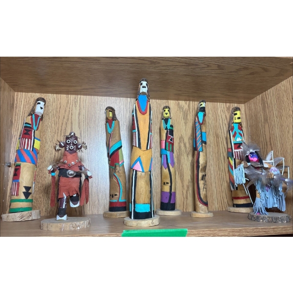 First Nations Handmade Wooden Statues 