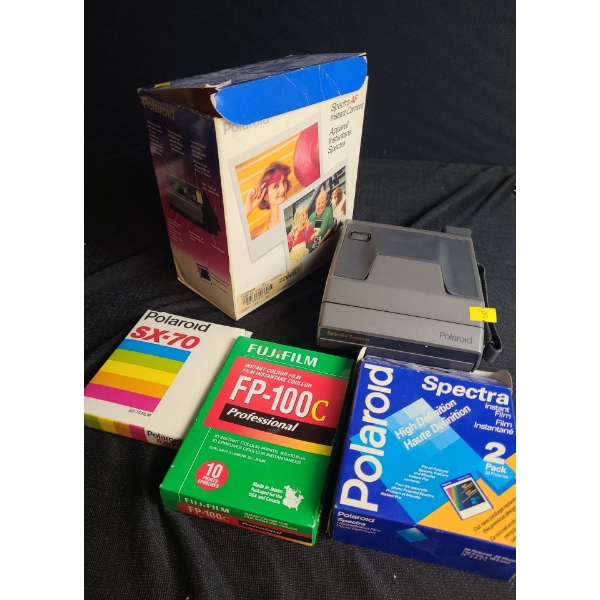 Polaroid Vintage Spectra AF Camera and Extra Film as Shown