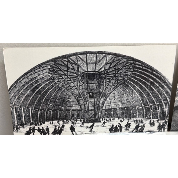 Black-and-White Prints Depicting Ice Skating Scenes, St. John, 1869