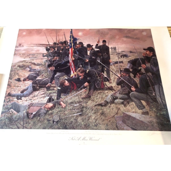 " Not a Man Wavered" Pencil Signed 752/950 Limited Edition Print by Dale Gallon