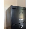 Image 2 : Cole Metal Filing Cabinet, Black - 18W, 27D, 52T