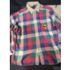 Image 2 : Winnie the Pooh Wear: Checkered Shirt Size XL and Denim Jacket (Fits Large)
