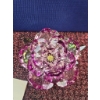 Image 3 : Swarovski Crystal Pink Flower Figurine with Green Leaves