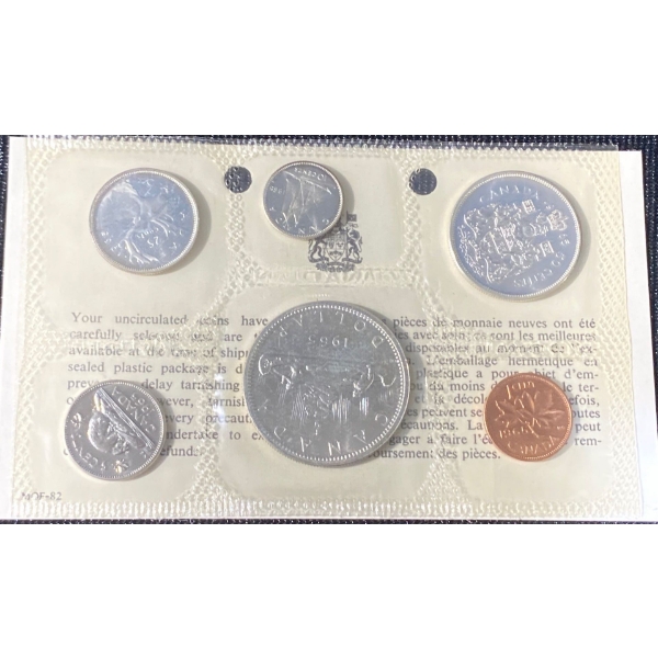 1965 Canadian Uncirculated Silver Coin Set