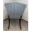 Image 3 : Antique Upholstered Rocking Chair - Spindle Style 34T