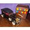 Image 1 : 1928 Lincoln Display Model Car & Cigarette Musical Wooden Box/Holder