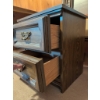Image 4 : Vintage Bedroom Set with Mirror, Nightstand, Headboard & Bed Frame