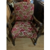 Image 1 : Wooden & Textile Chair - 23W, 25D, 35T