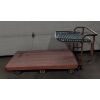 Image 2 : Industrial Steel Platform Cart with Top Shelf and 6 Wheels
