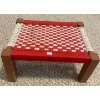 Image 4 : Antique Elm Riempie Chair 30T w/ Woven Foot Rest 