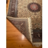 Image 3 : Gorgeous Authentic Silk Persian Rug (Purple Coral Blk & Blue Hues ) 9ftx12ft