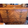 Image 2 : Tigerwood Dresser With Mirror. Handmade Beautifully Crafted H65" L49" D18" Matches Bedroom Set 