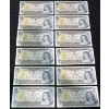 Image 1 : Canadian $1 Bills Consecutive Serial Numbers