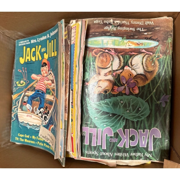 Box Of Vintage Jack & Jill Children Magazines