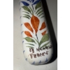 Image 2 : Hand Painted Porcelain Henroit Quimper Cheese Knife Spreader Set - Made In France 