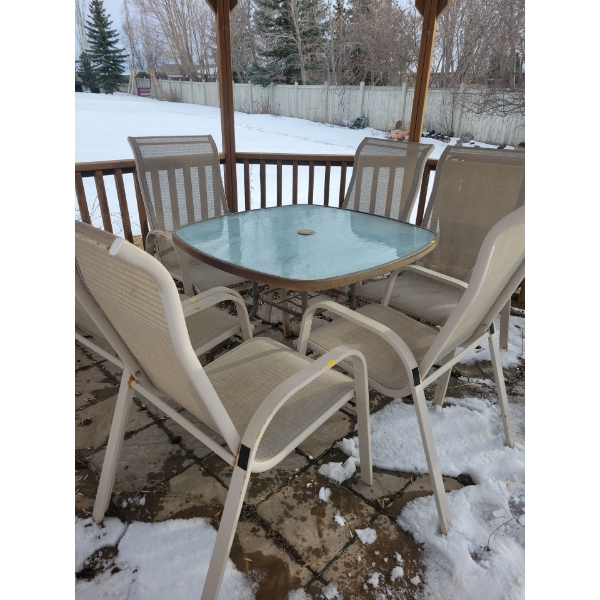 7 Piece Patio Set - Well Loved & Alittle Rusty Around The Edges