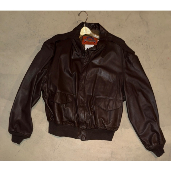 Excelled Men's Big & Tall Leather Flight Jacket  Size 52R