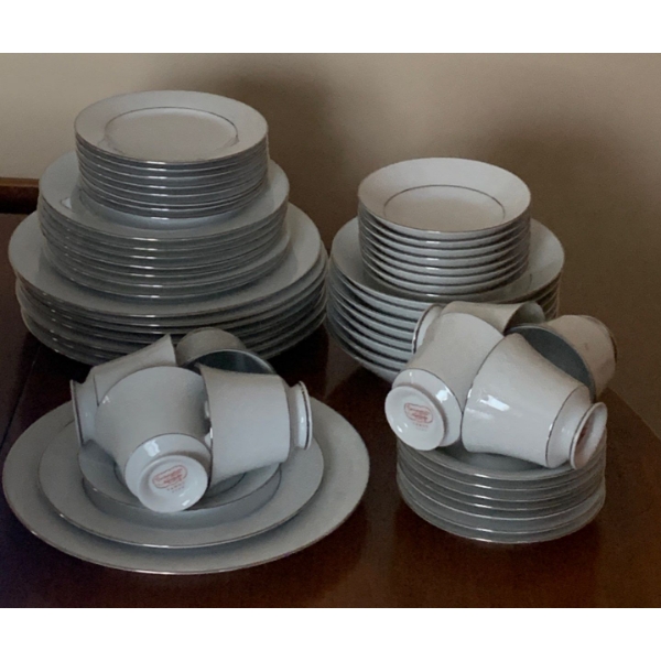 Noritaki Tahoe Contemporary Fine China 8 Piece Complete Serving Set